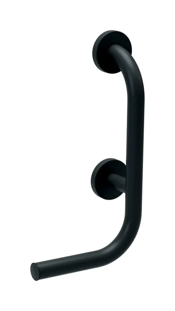 Yardely 35mm Grab Rail with Toilet Roll Holder LH