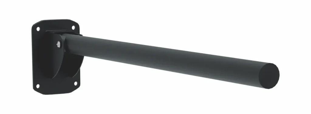 Friction Single Arm Hinged Support Rail black