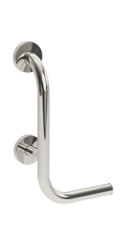 Yardely 35mm Grab Rail with Toilet Roll Holder LH
