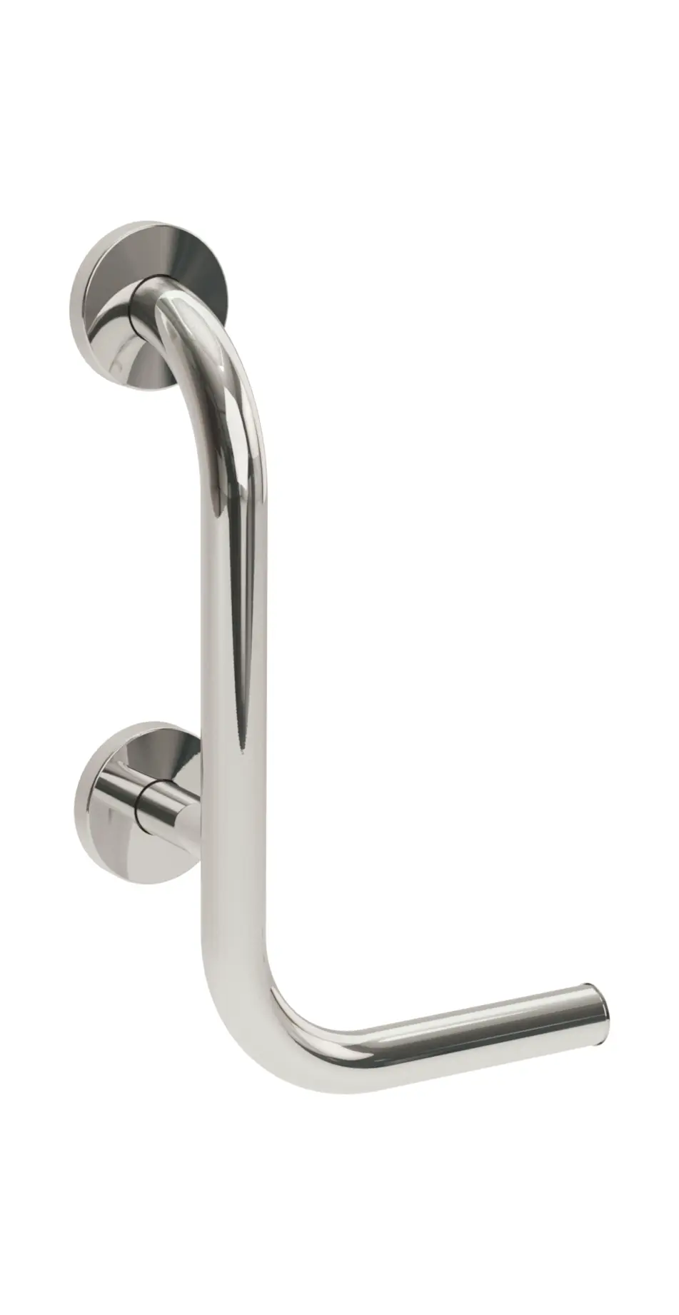 Yardely 35mm Grab Rail with Toilet Roll Holder LH