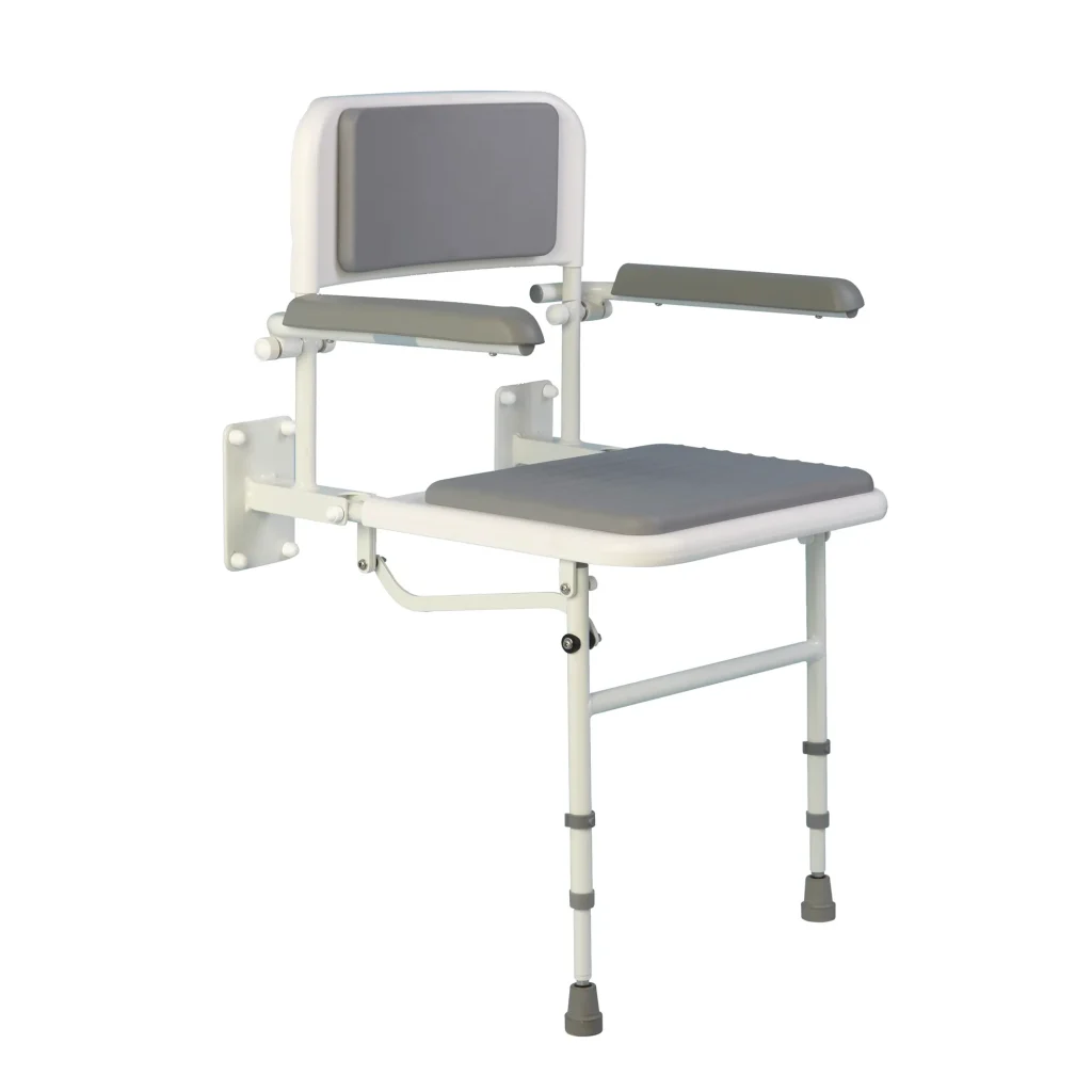 Padded Shower Seat with Arms and Backrest